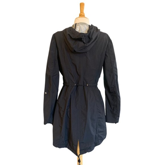 Laundry By Shelli Segal Black Rain Jacket - Picture 5 of 7